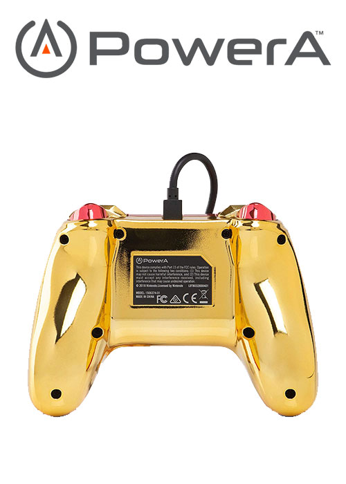 NS PowerA Wired Switch Controller - Chrome Samus Metroid