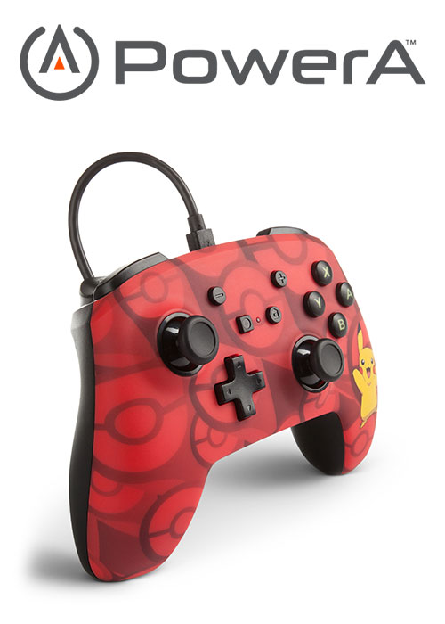 NS PowerA Wired Switch Controller - Pikachu