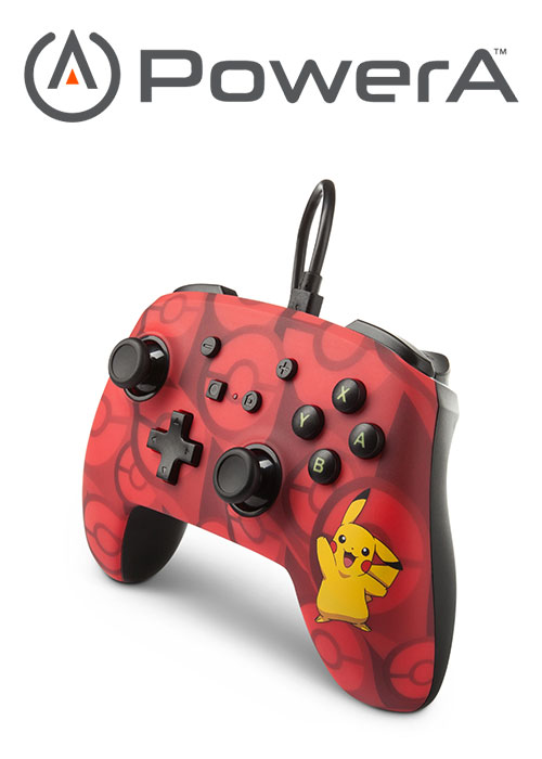 NS PowerA Wired Switch Controller - Pikachu