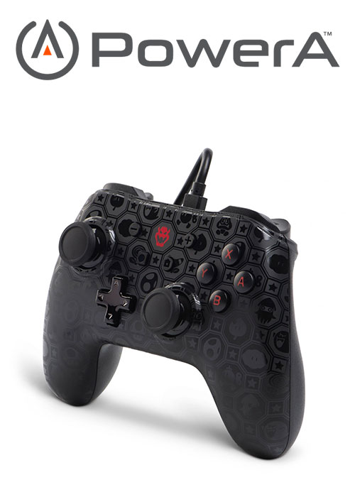 NS PowerA Wired Switch Controller - Shadow Bowser