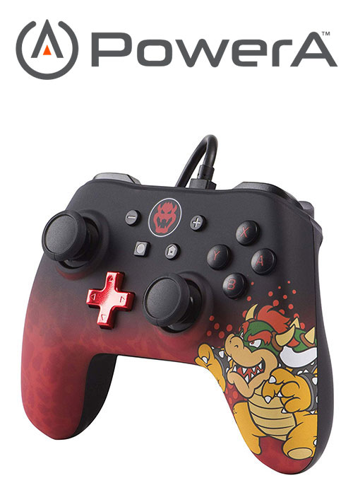 NS PowerA Wired Switch Controller - Bowser Edition