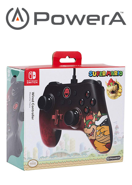 NS PowerA Wired Switch Controller - Bowser Edition