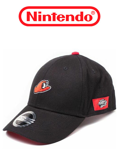 Nintendo - Super Mario Odyssey Black Curved Bill Cap