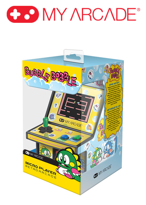 6.75" COLLECTIBLE RETRO BUBBLE BOBBLE MICRO PLAYER