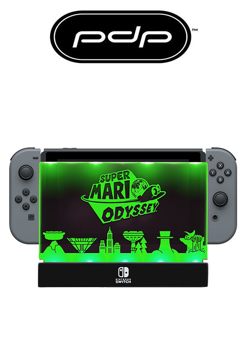 PDP NS LIGHT UP DOCK SHIELD (ZELDA & SUPER MARIO ODYSSEY)