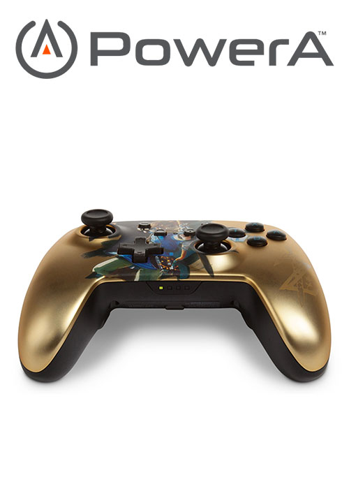 POWER A NS ENHANCED WIRELESS CONTROLLER ORO THE LEGEND OF ZELDA BREATH OF THE WILD