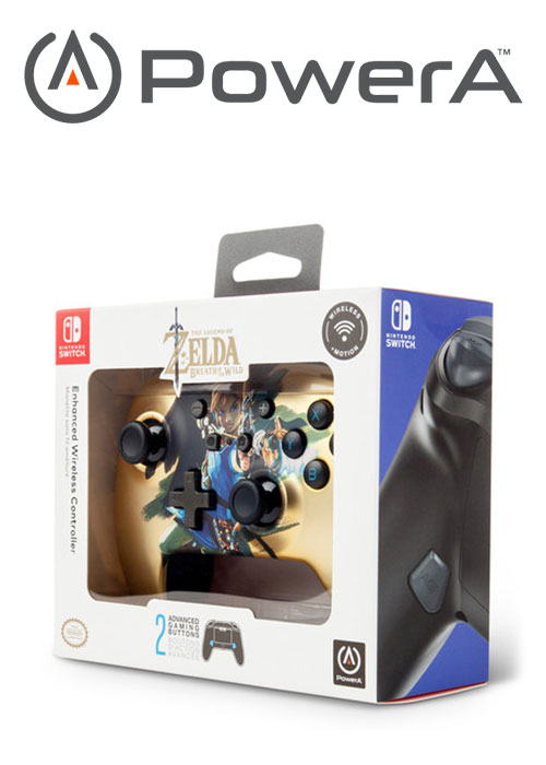 POWER A NS ENHANCED WIRELESS CONTROLLER ORO THE LEGEND OF ZELDA BREATH OF THE WILD