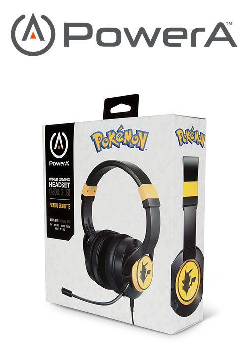 Power A NS Pokemon Wired Gaming Headset – Pikachu Silhouette