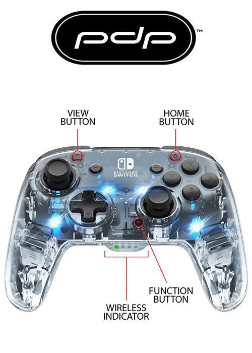 PDP NS Afterglow Wireless Deluxe Controller