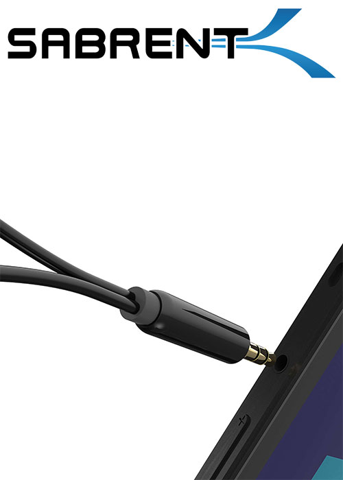 Sabrent 3.5mm Headset Splitter Adapter