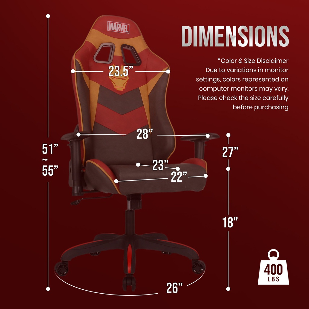 RAP - Licensed Marvel Super Premium Gaming Chair Series Iron Man