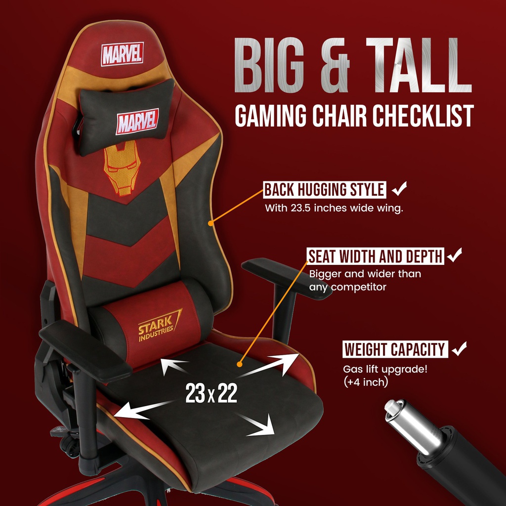 RAP - Licensed Marvel Super Premium Gaming Chair Series Iron Man