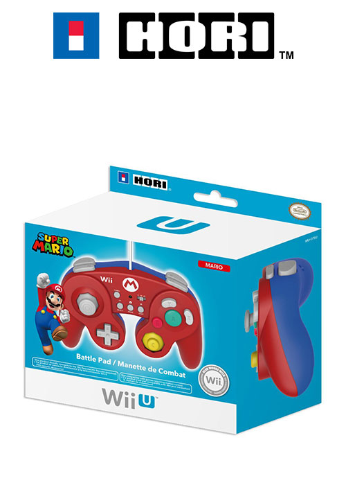 HORI Wii U Battle Pad Super Mario Edition Wired Controller
