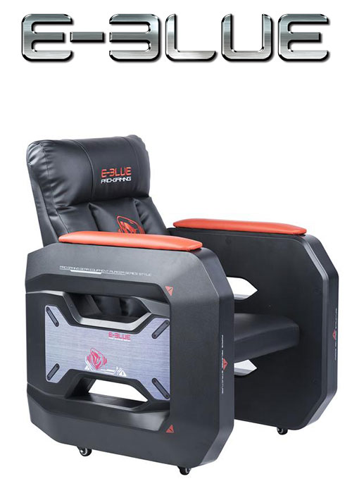 E-Blue Auroza Gaming Sofa with Movable Scroll Casters