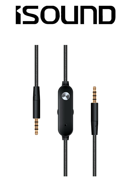 ISOUND HM-330 WIRED HEADPHONES - RED