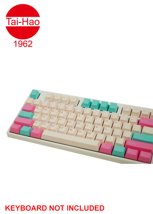 Tai-Hao 104-Keys ABS Double Shot Cubic-Keyscap Set - Miami Surf