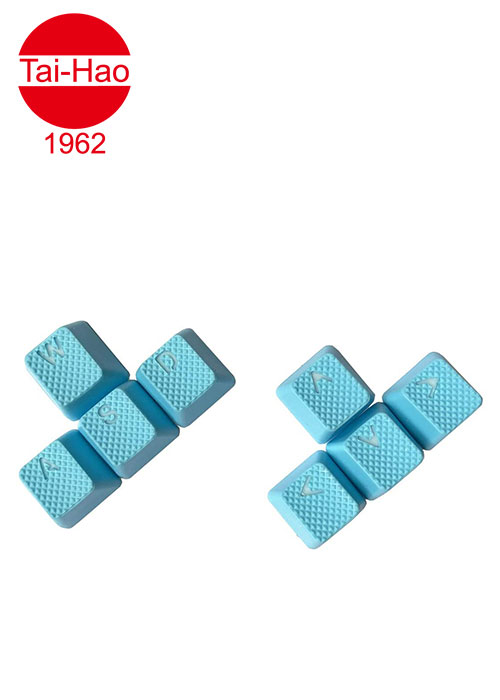Tai-Hao 8-Keys Rubber Gaming Backlit-Keycap - Neon blue