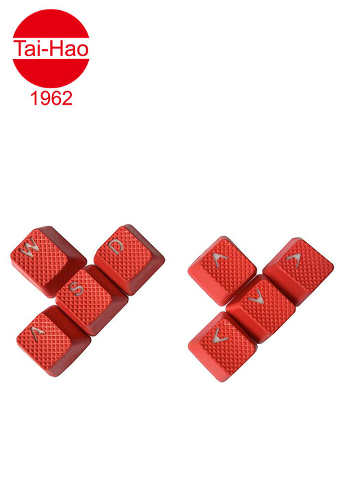 Tai-Hao 8-Keys Rubber Gaming Backlit-Keycap - Red