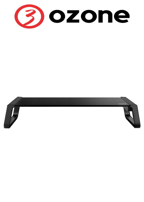 Ozone Riser Pro - Tempered glass monitor stand USB 3.0