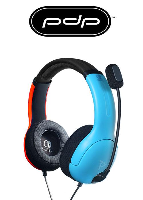 PDP NS LVL40 Wired Stereo Headset - Blue/Red
