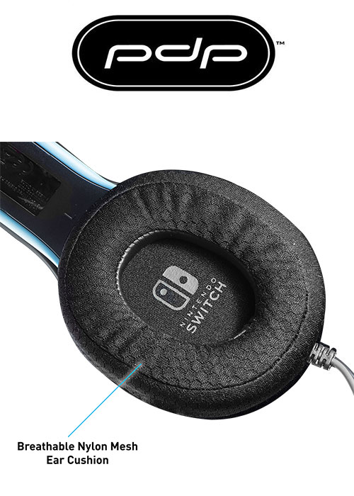 PDP NS LVL40 Wired Stereo Headset - Blue/Red