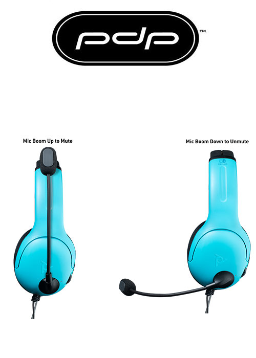 PDP NS LVL40 Wired Stereo Headset - Blue/Red