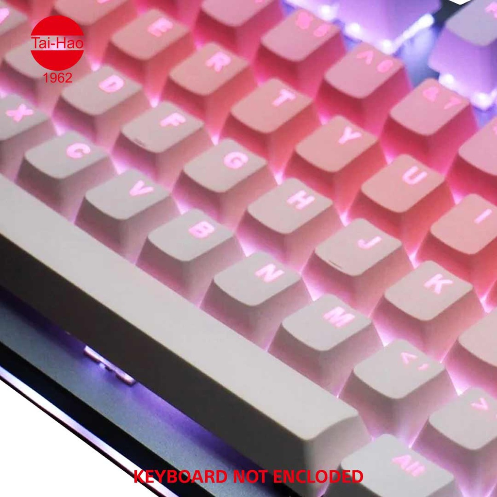 Tai-Hao 140-Keys PBT Double Shot Backlit-Keycap Set - Sakura Michi