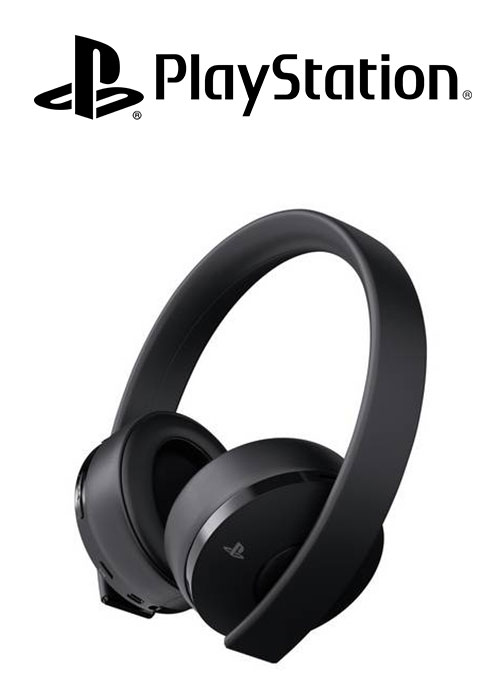 PS4 Headset Gold Wireless Stereo 2.0 Black V2 
