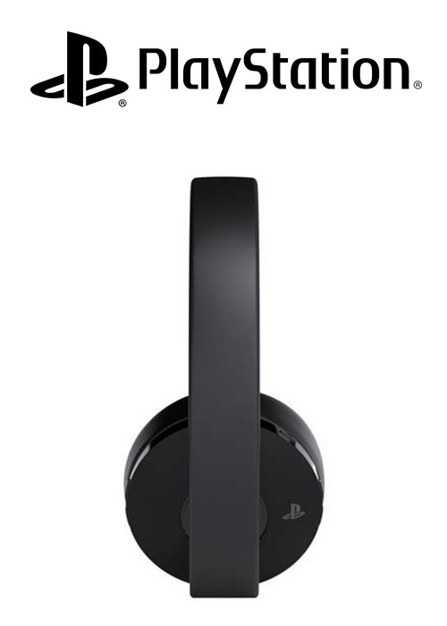 PS4 Headset Gold Wireless Stereo 2.0 Black V2 
