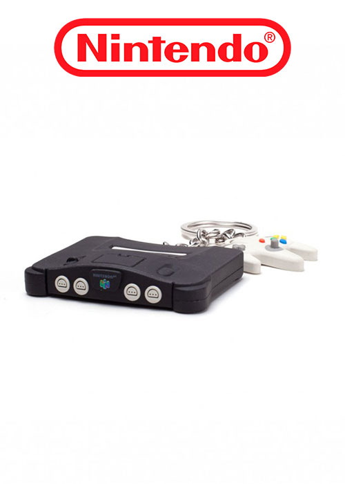 Nintendo - Nintendo 64 & Controller 3D Rubber Keychain