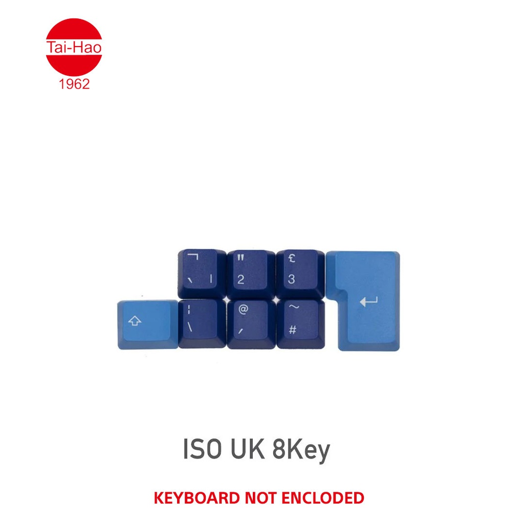 Tai-Hao 115-Keys ABS Double Shot -Keycap Set - Ocean Blue