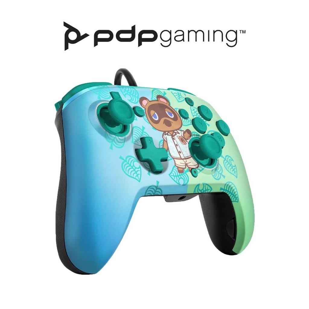 PDP NS  Faceoff  + Audio Wired Controller Animal Crossing New Horizon Tom Nook