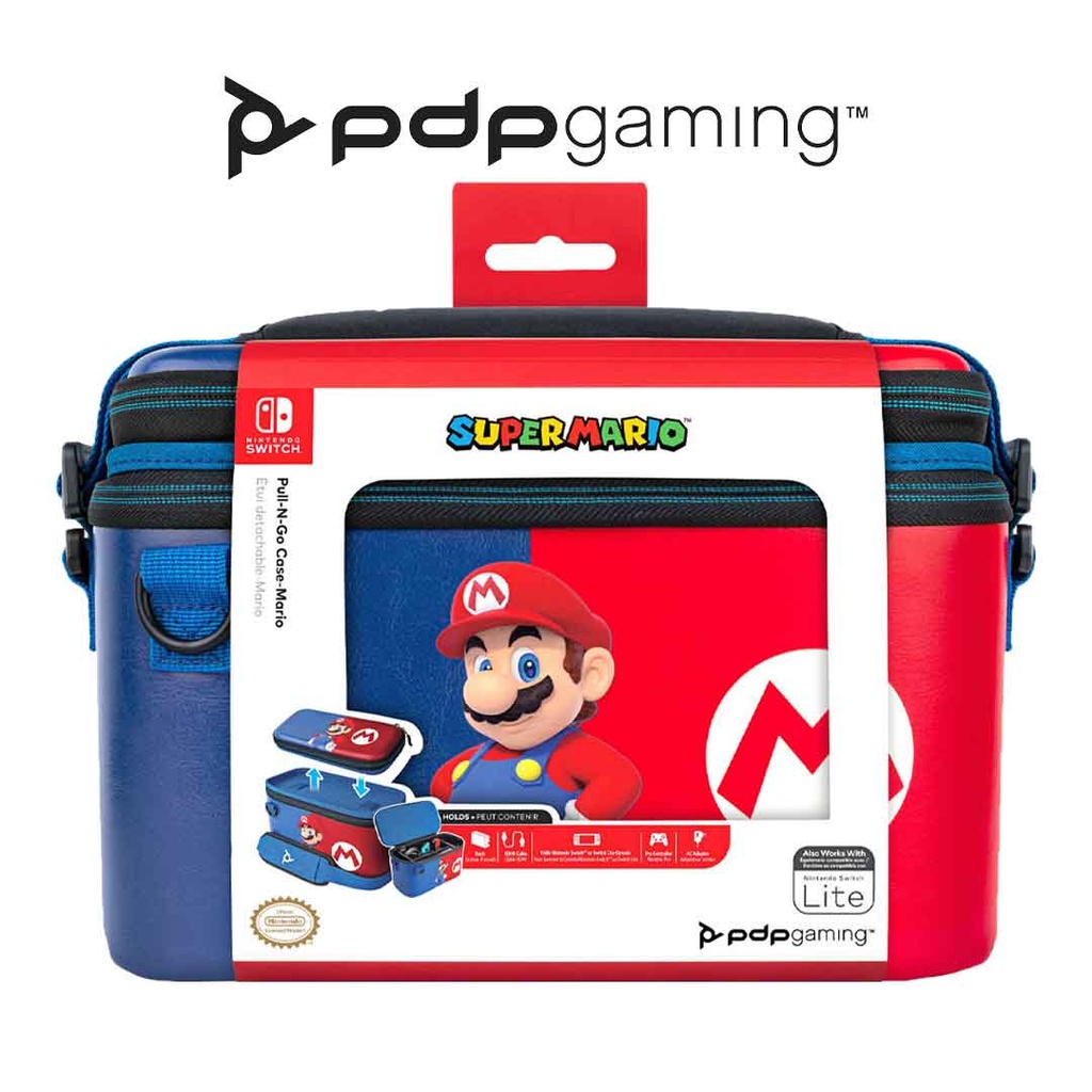 PDP NS Pull-N-Go Case Super Mario