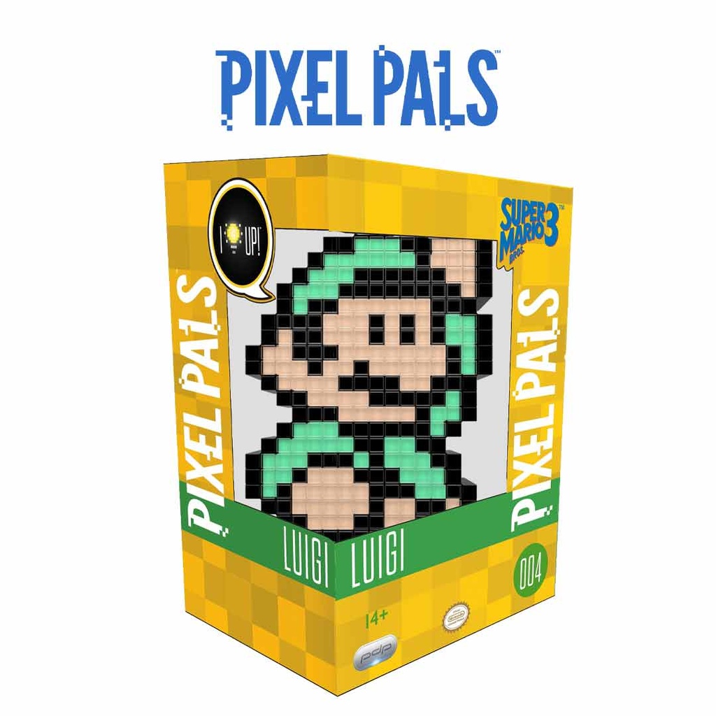 Pixel pals Luigi Super Mario Bros 3 Figure