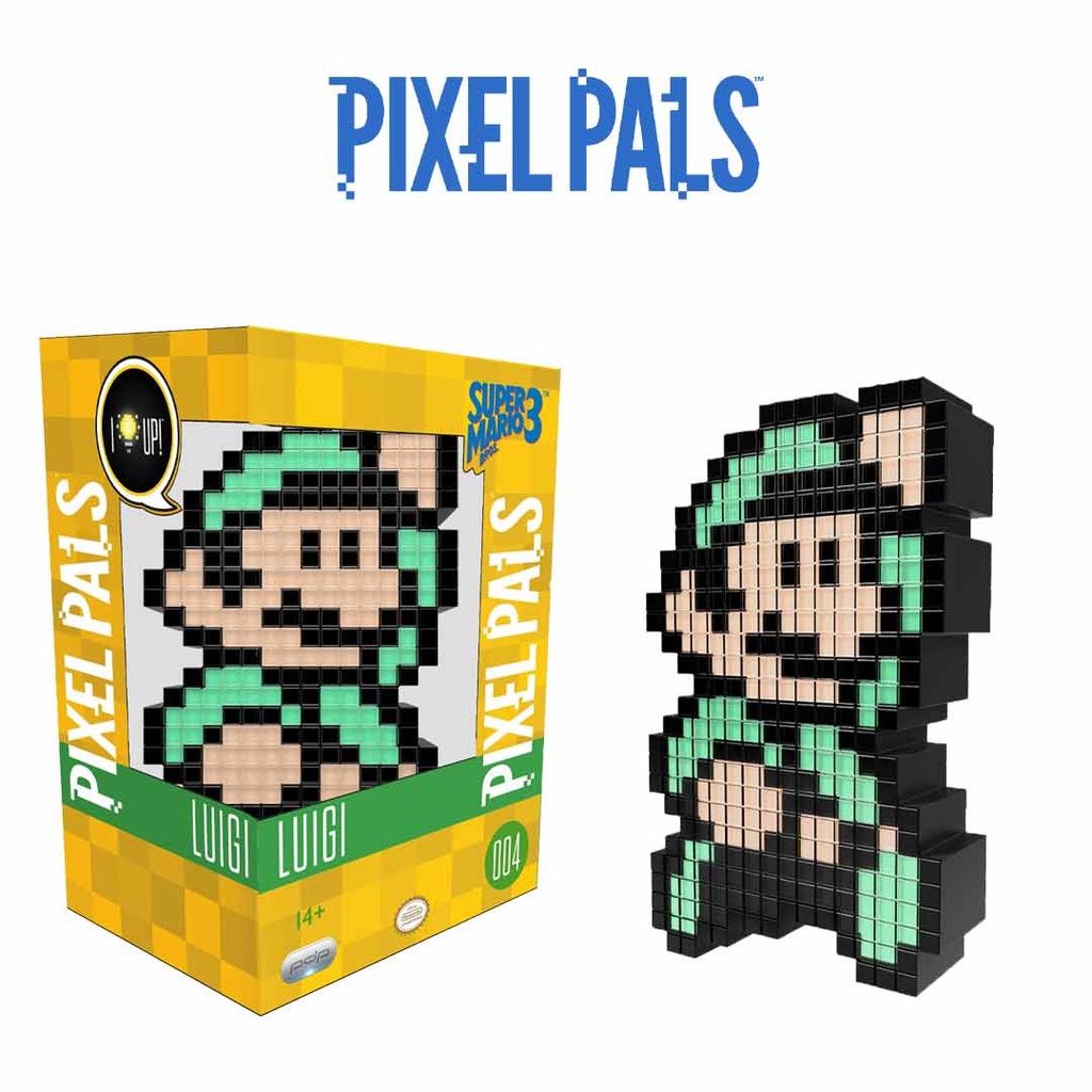 Pixel pals Luigi Super Mario Bros 3 Figure