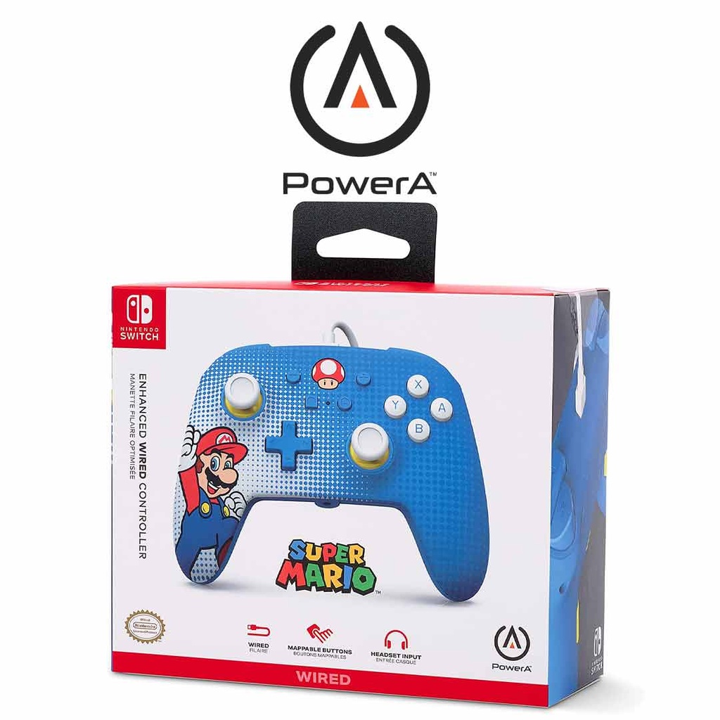 Power A Enhanced Wired Contoller Super Mario Pop Art