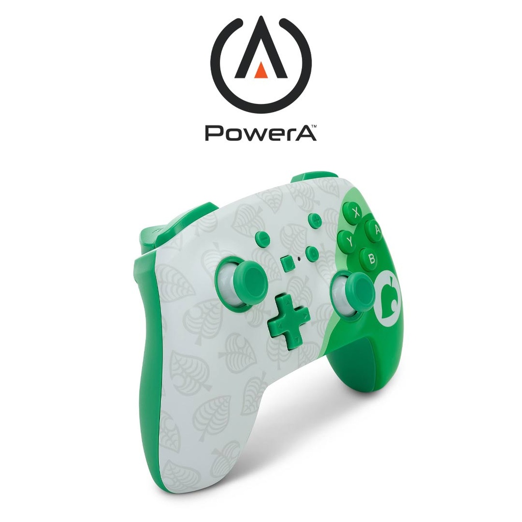 Power A Enhanced Wireless Controller Animal Crossing: New Horizons Leaf Lite