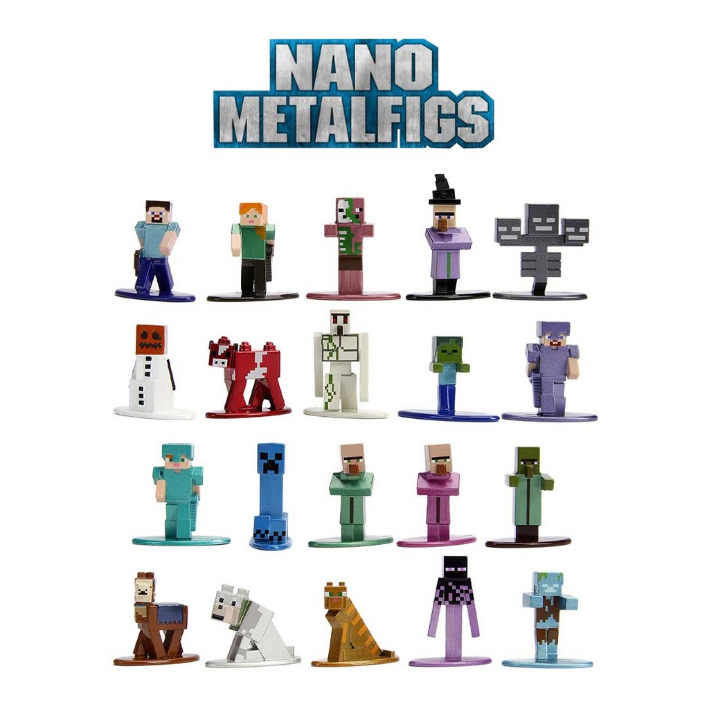 Minecraft Nano Metalfigs Mini Figure 20 Pack Wave 2