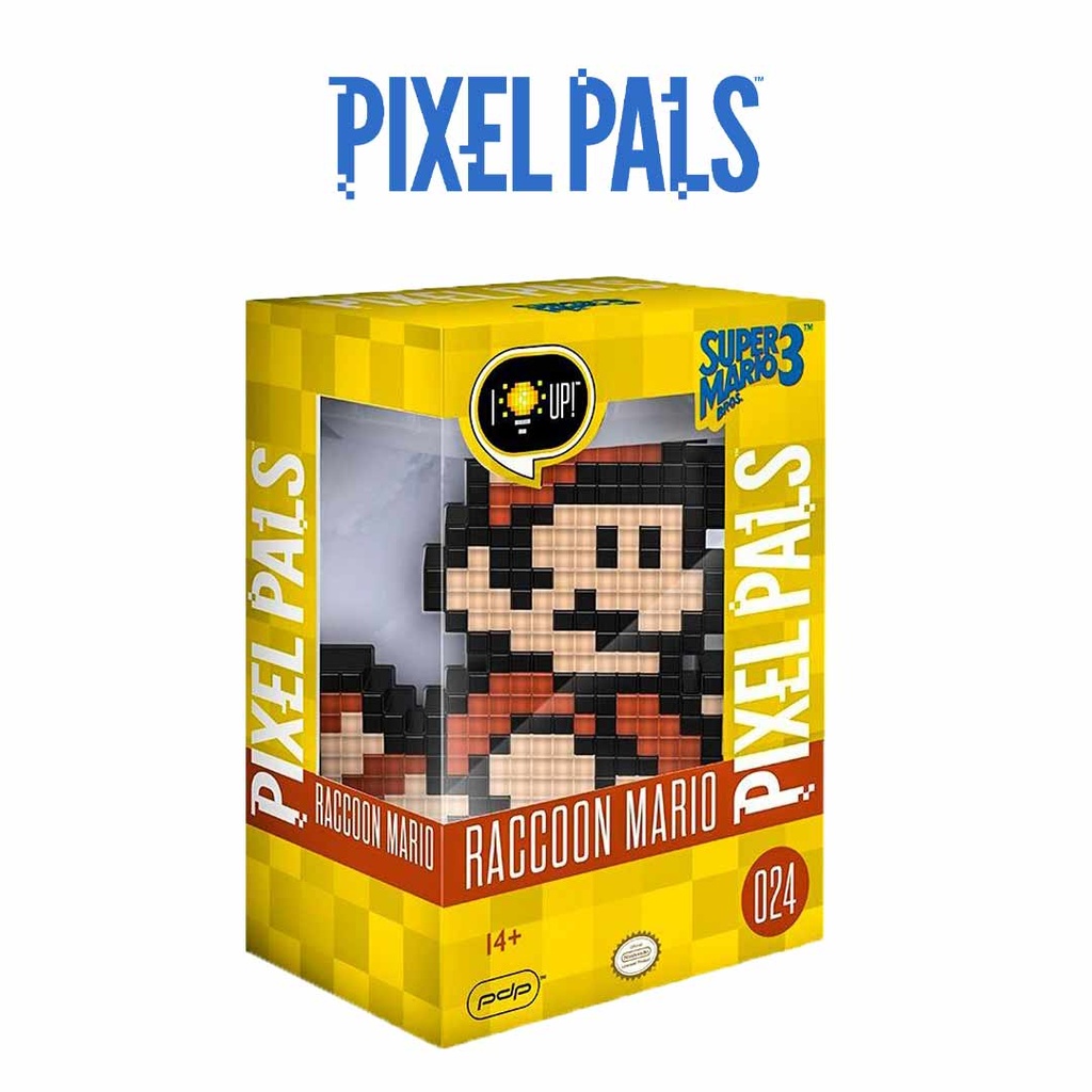 Pixel pals Super Mario Bros 3: Raccoon Mario (024) Figure