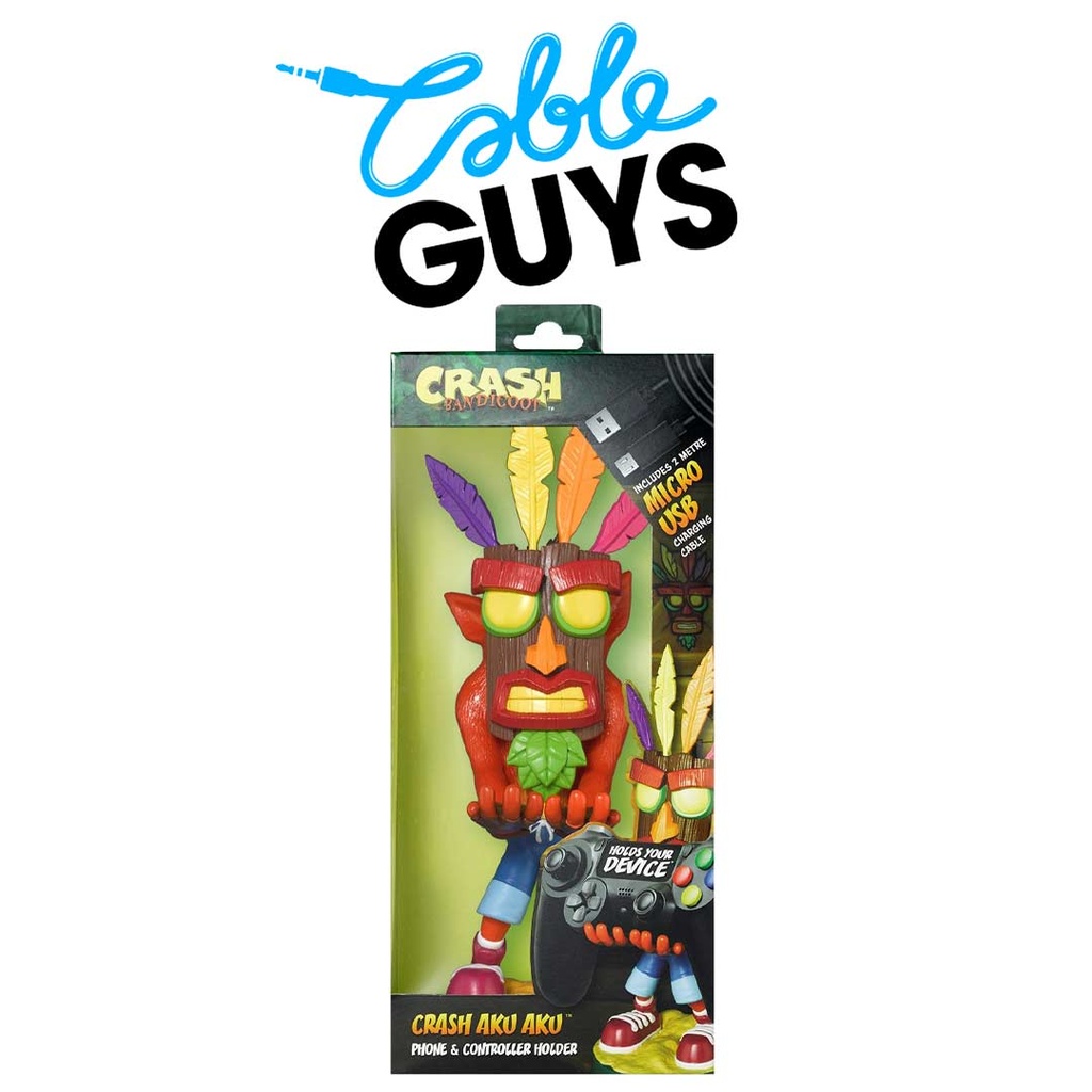 Cable Guys Device Holder - Crash Aku Aku Figure