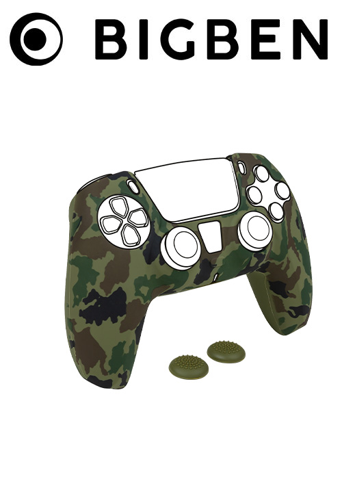 BIGBEN PS5 Silicone Protective Case + Thumb Grips PS5 (Camouflage)