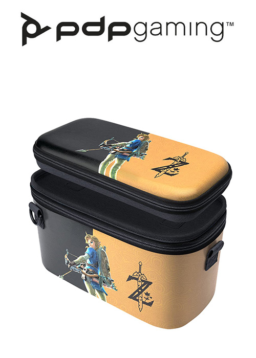 PDP NS Pull-N-Go Case Zelda Breath Of The Wild (Negro/Oro) Lite