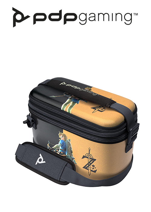 PDP NS Pull-N-Go Case Zelda Breath Of The Wild (Negro/Oro) Lite