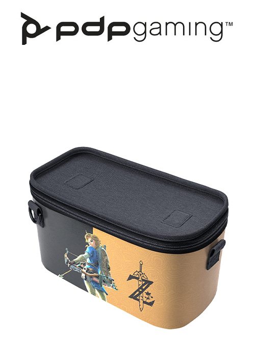 PDP NS Pull-N-Go Case Zelda Breath Of The Wild (Negro/Oro) Lite