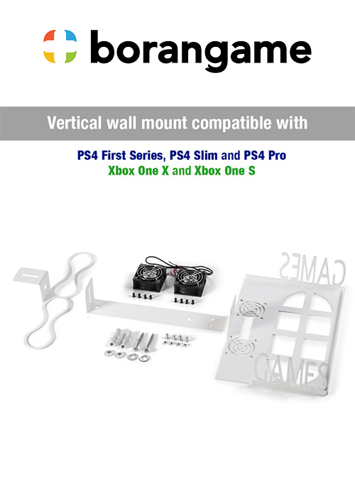 Wall Mount PS4 & Xbox - Game Vspace Swap (Borangame)