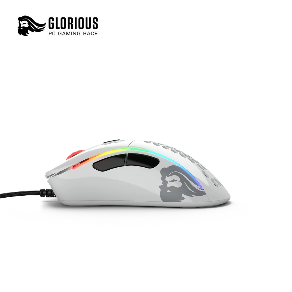 Glorious Model D- RGB Gaming Mouse - Glossy White