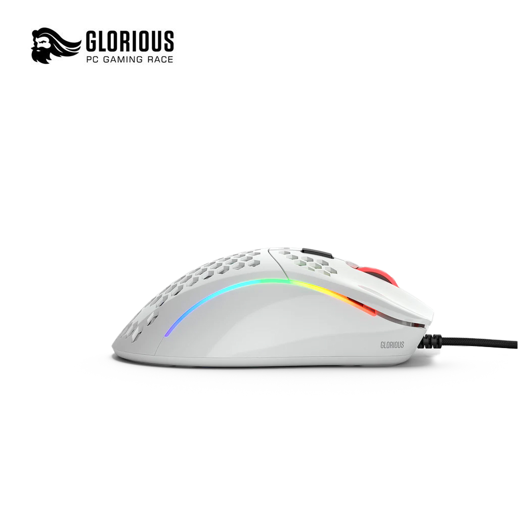 Glorious Model D- RGB Gaming Mouse - Glossy White