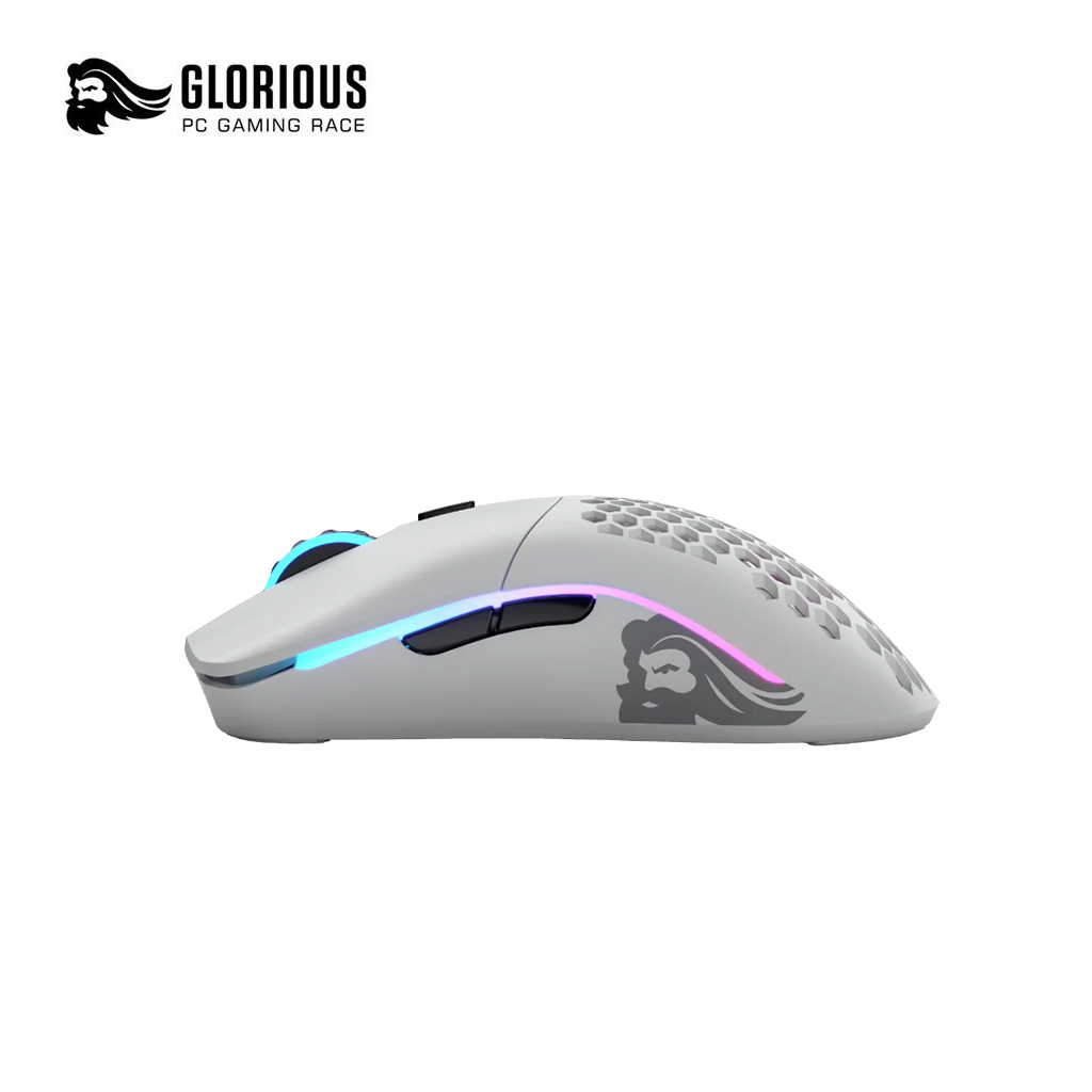 Glorious Model O- Wireless RGB Gaming Mouse - Matte White