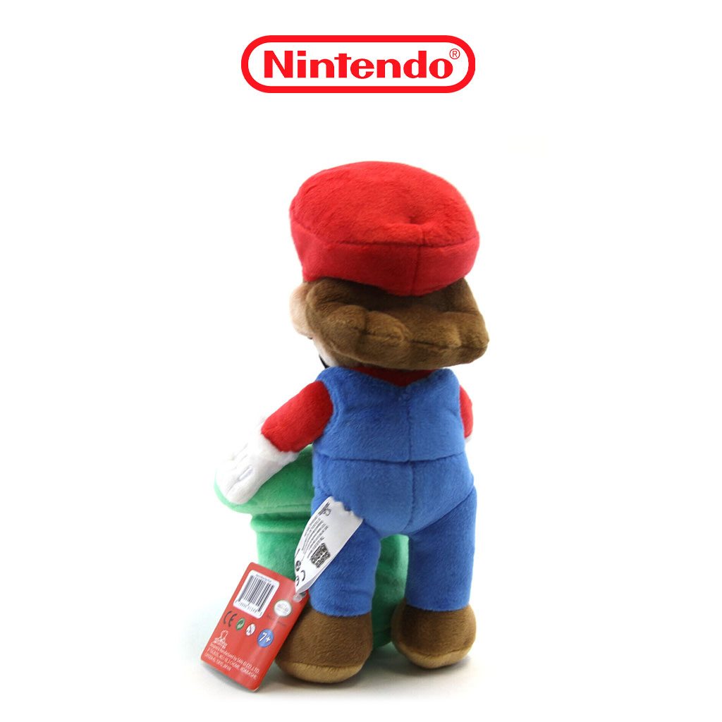 Nintendo Super Mario Bros Mario and Warp Pipe 9" Plush