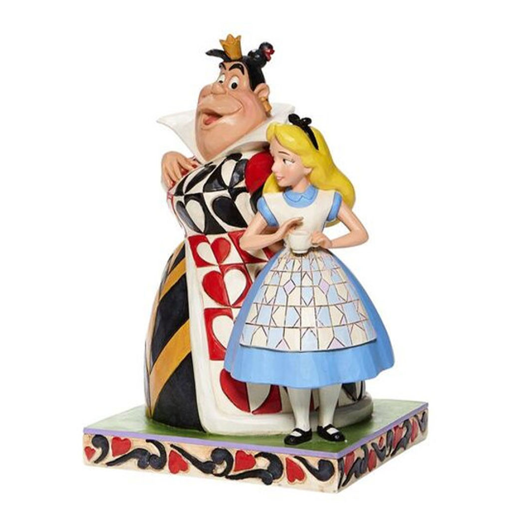 Alice and Queen of Hearts Statue